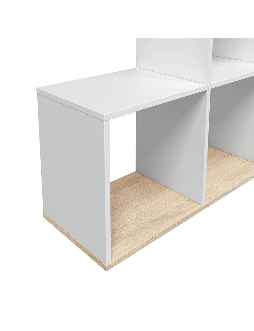 Estante Mulk Plus Branco/Carvalho