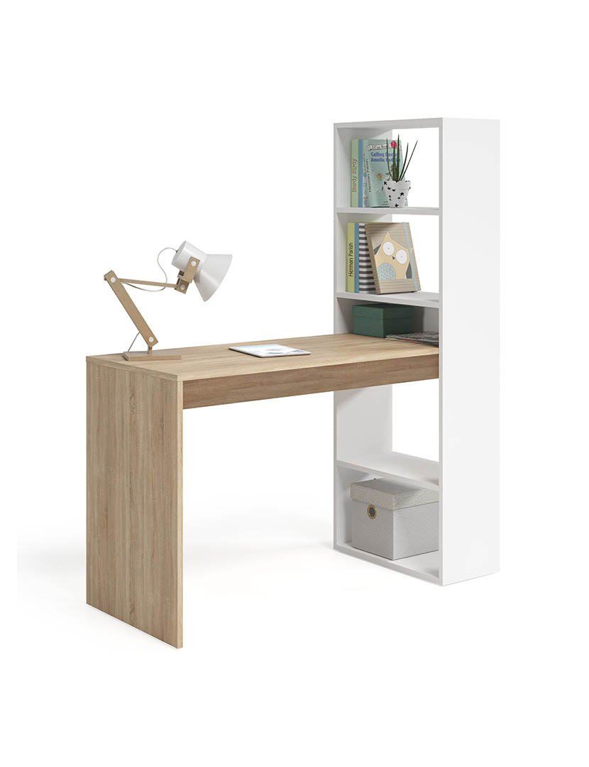 Secretária Gio Plus Branco/Carvalho