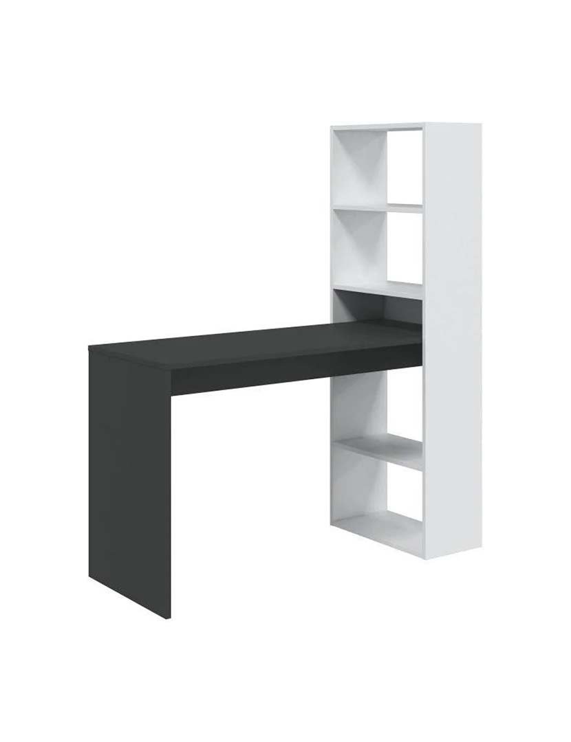 Secretária Gio Plus Branco/Cinza