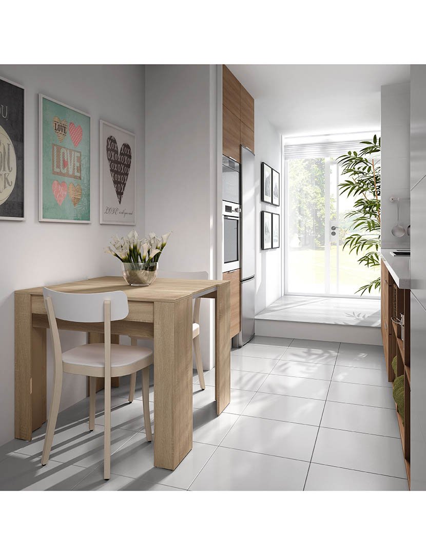 Mesa Refeição Funzionale Extensível Carvalho