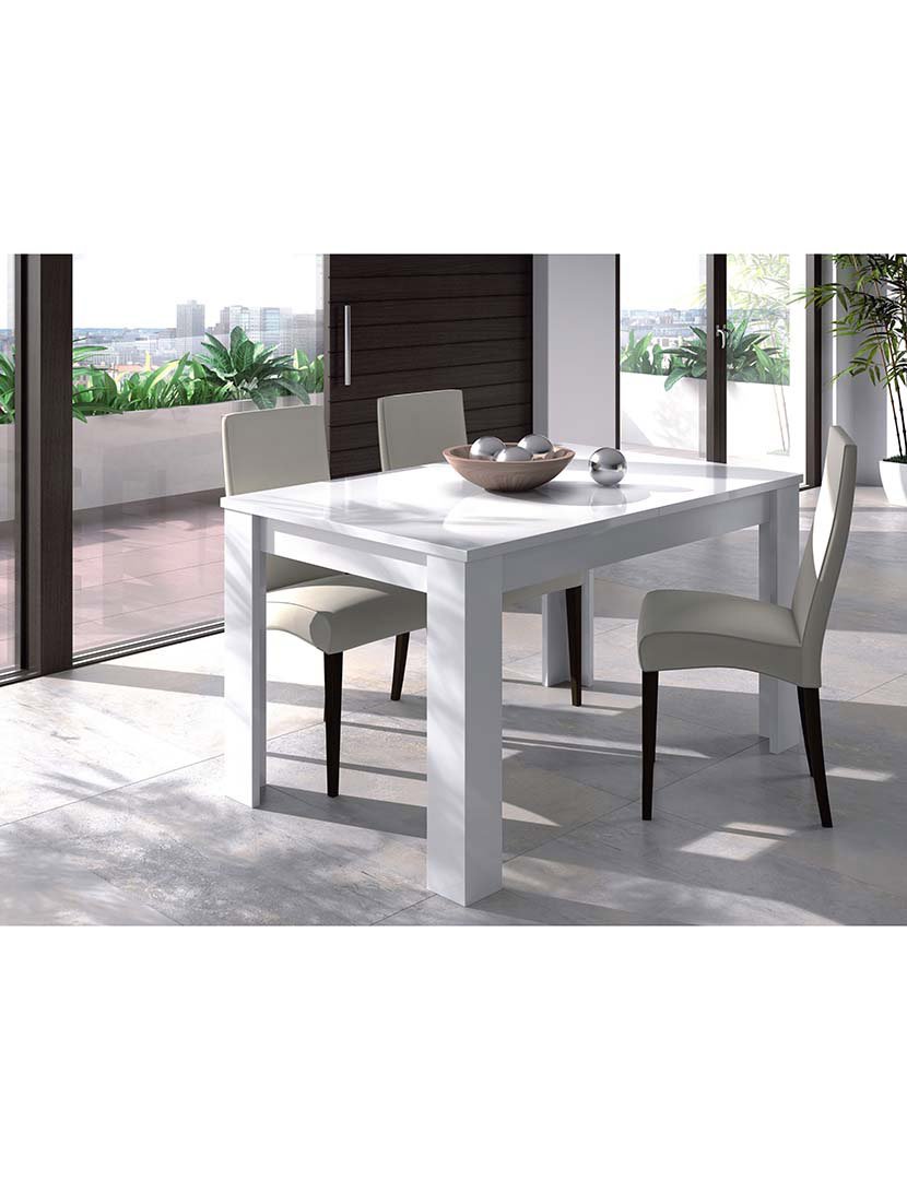 Mesa Refeição Extensível Practico Branco Lacado