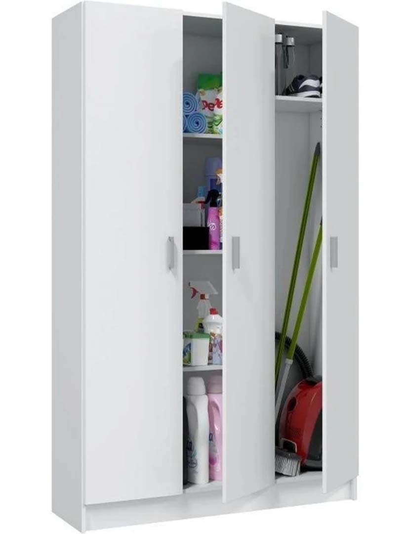 Móvel Lavandaria Use 3 Portas Branco