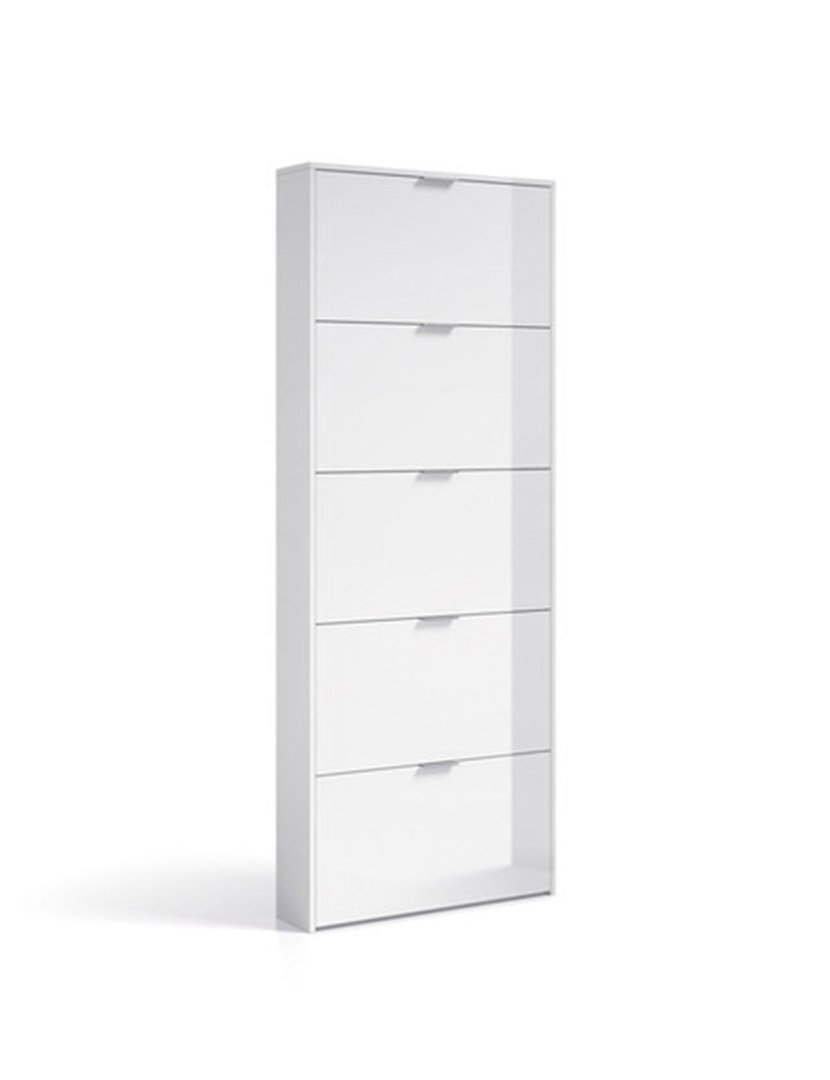 Sapateira Maelys 5 Portas Branco Lacado