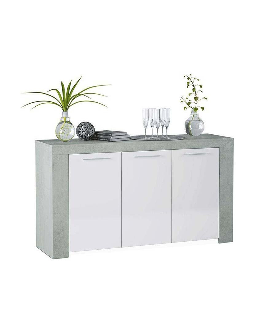 Aparador Urban Cinza/Branco