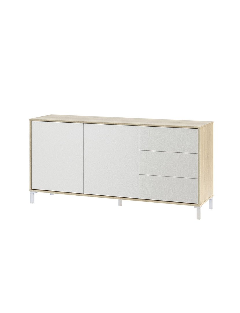 Aparador Urban Plus Carvalho/Branco