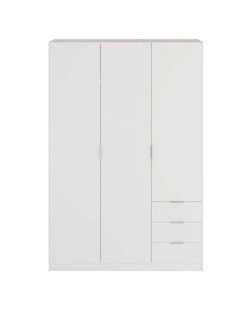 Roupeiro LC 3 Portas+3 Gavetas Branco