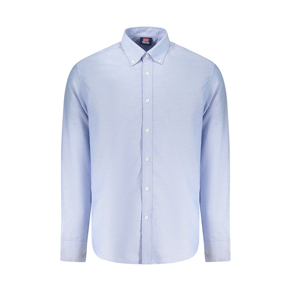 Camisa Manga Comprida Homem Azul celeste