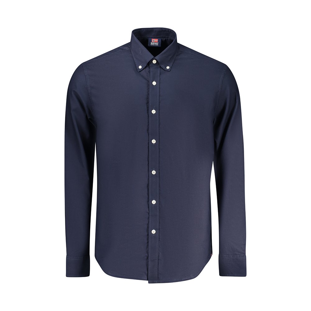 Camisa Manga Comprida Homem Azul