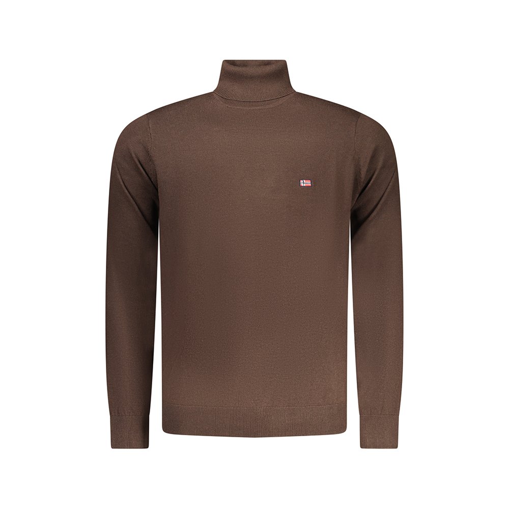 Camisola de Gola Alta Homem Castanho