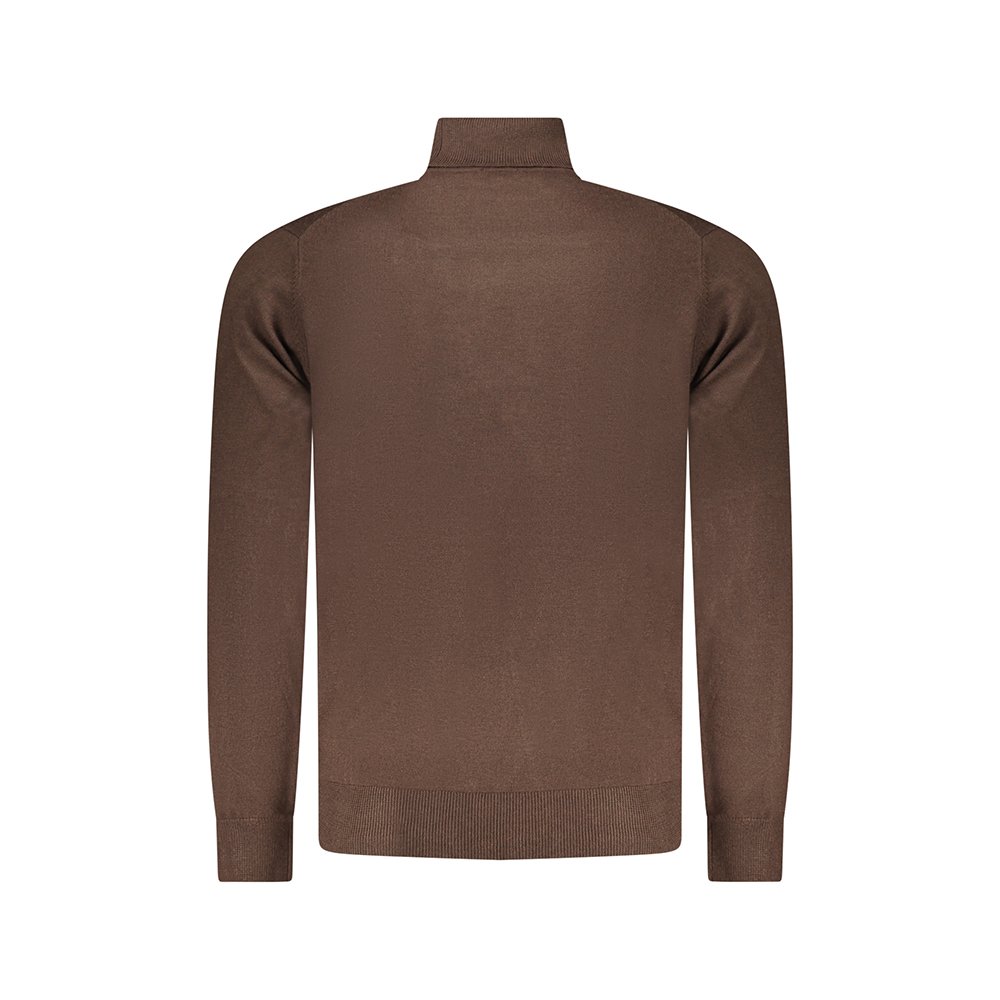 Camisola de Gola Alta Homem Castanho