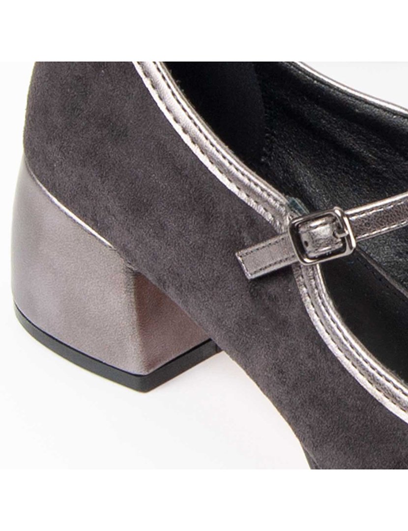 Sapatos com Salto Senhora Cinza