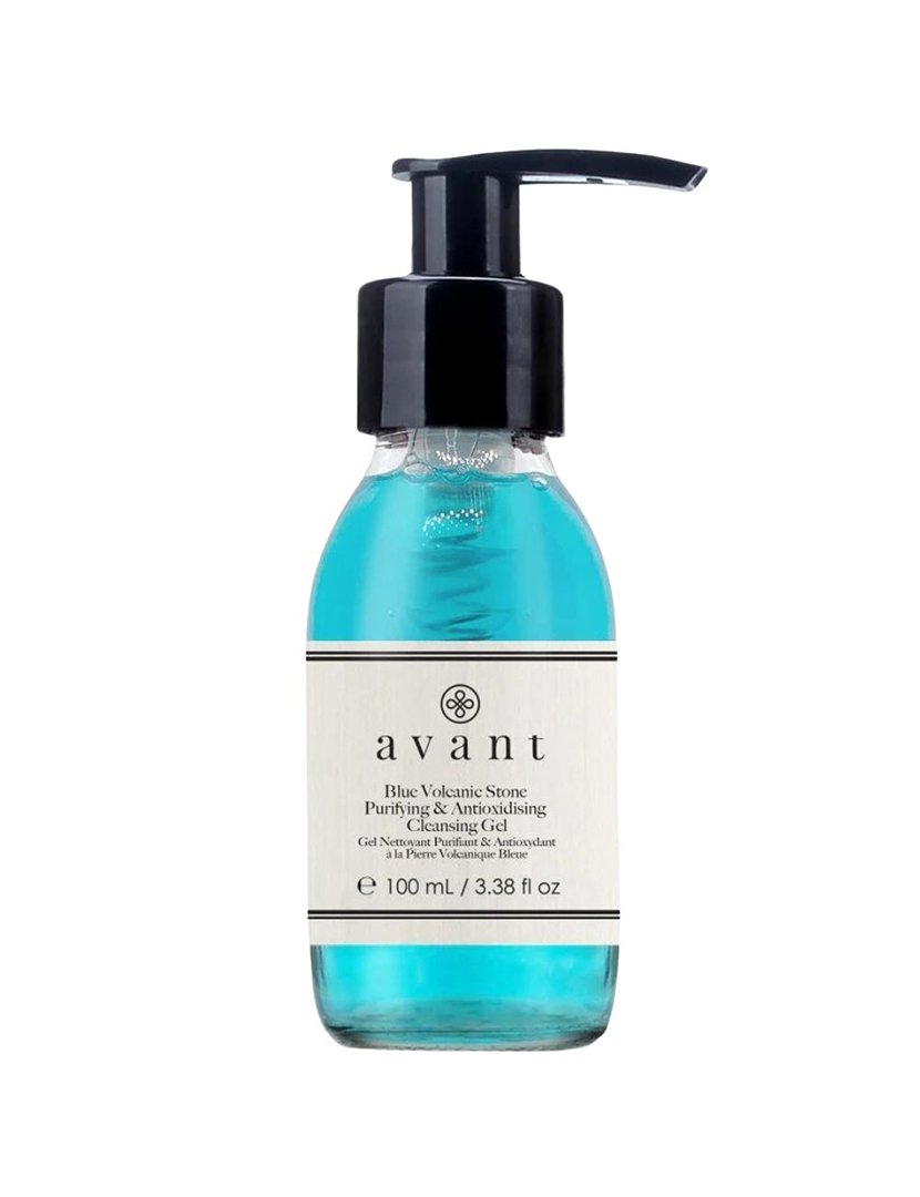 Gel Purificante e Limpeza Antioxidante de Pedra Vulcânica Azul