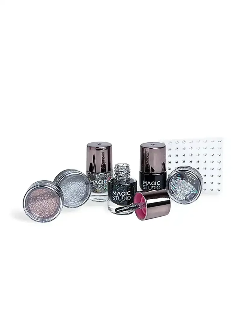 Kit Completo Unhas Black Crystals