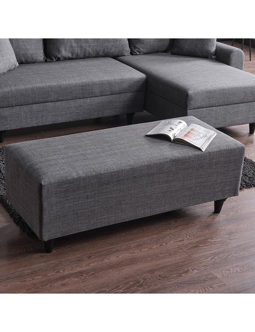 Sofá Cama Chaise Longue Direito Flavia Cinzento