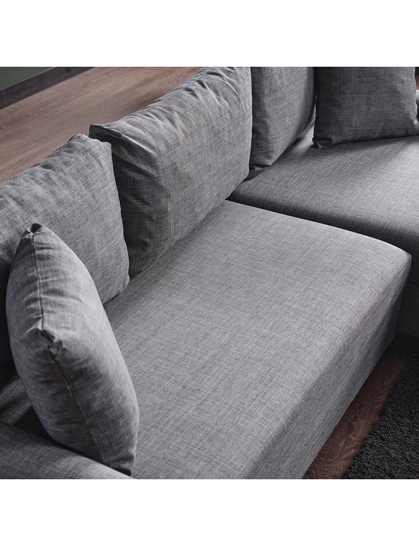 Sofá Cama Chaise Longue Direito Flavia Cinzento