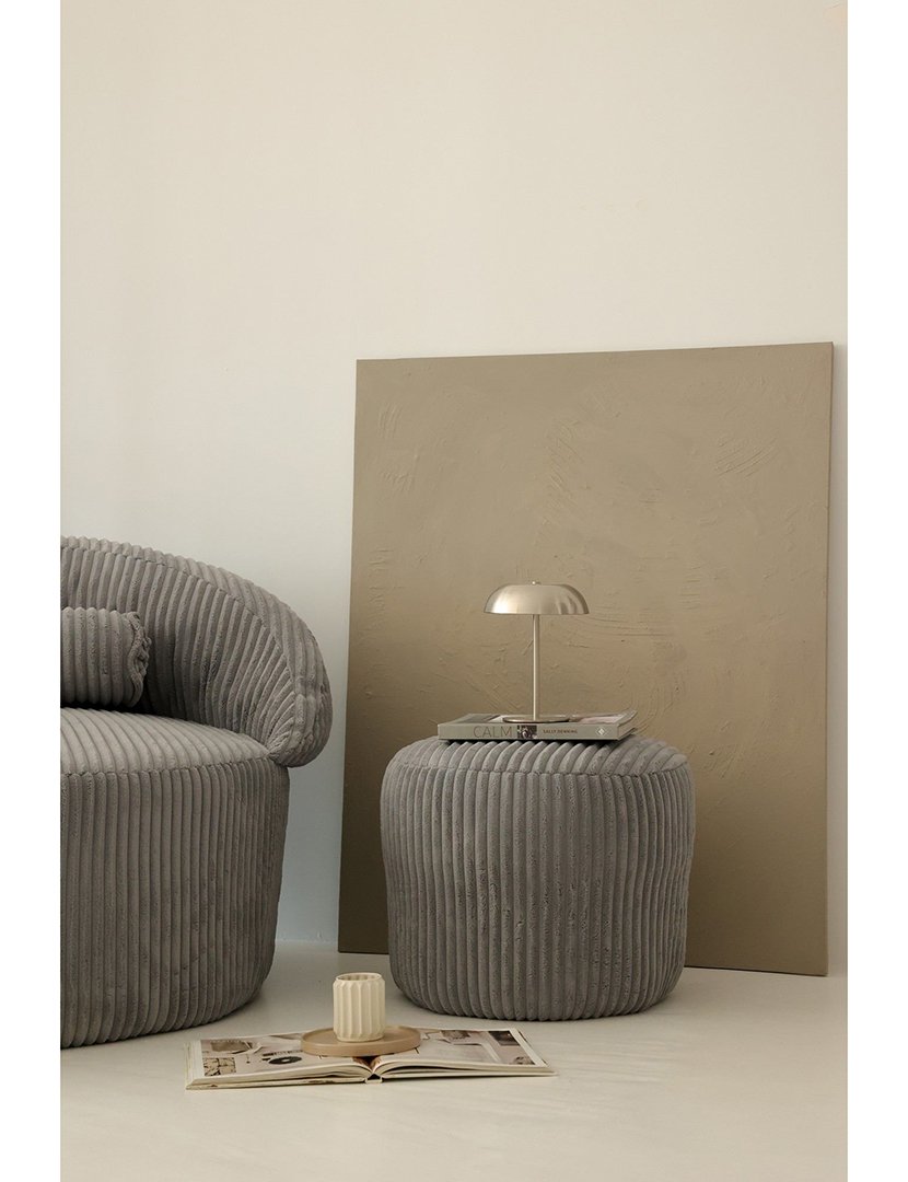 Poltrona c/ Repousa Pés Pufi Antracite