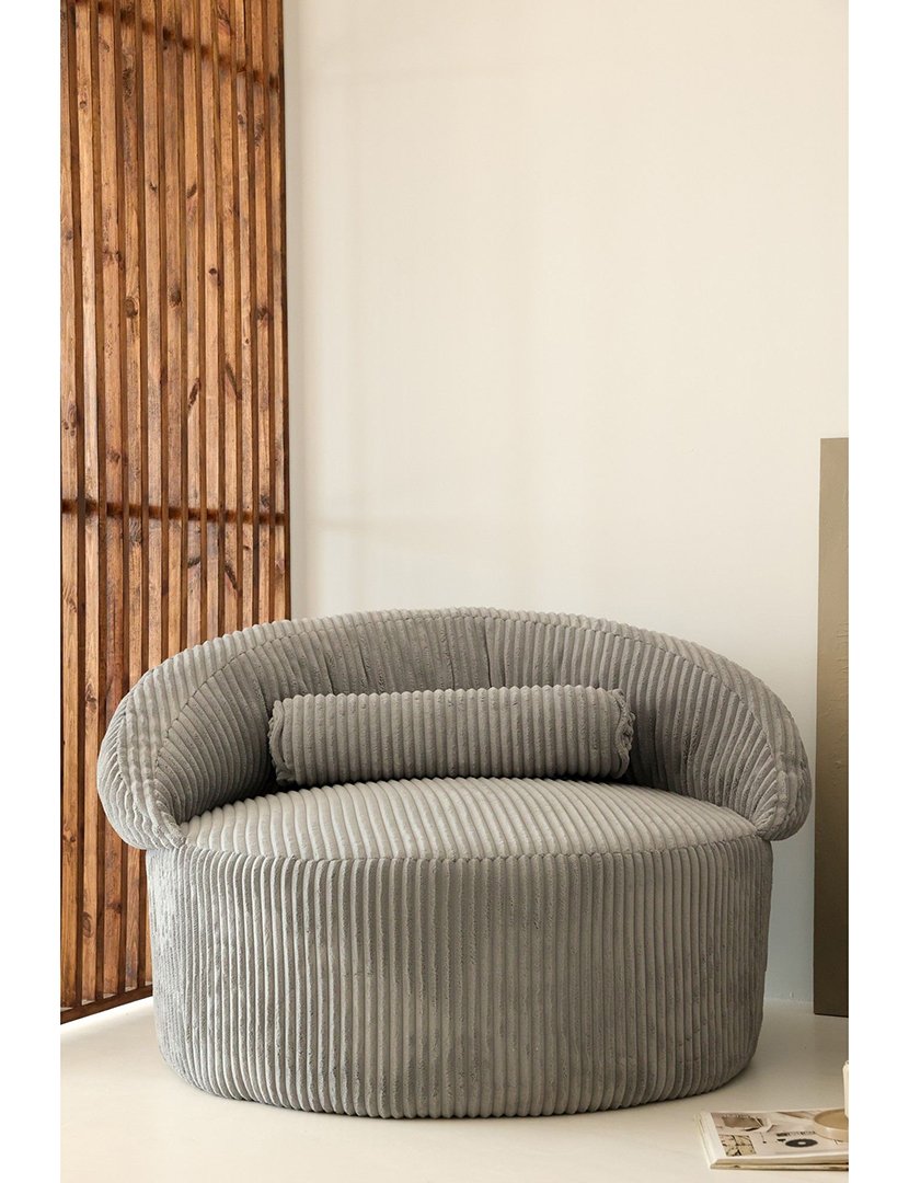 Poltrona c/ Repousa Pés Pufi Antracite