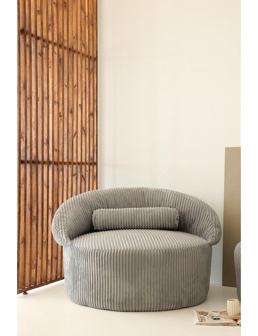 Poltrona c/ Repousa Pés Pufi Antracite