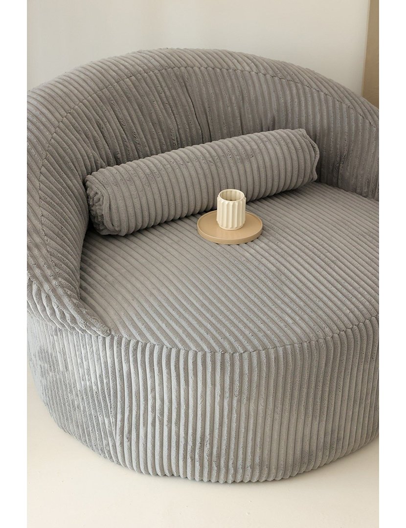 Poltrona c/ Repousa Pés Pufi Antracite