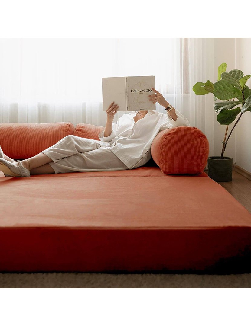 Sofá Cama 3L Nook Coral