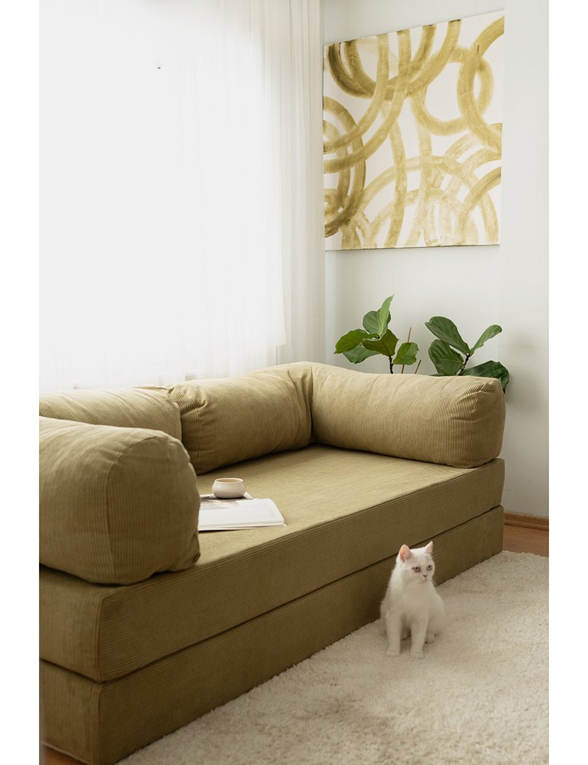 Sofá Cama 3L Nook Cáqui
