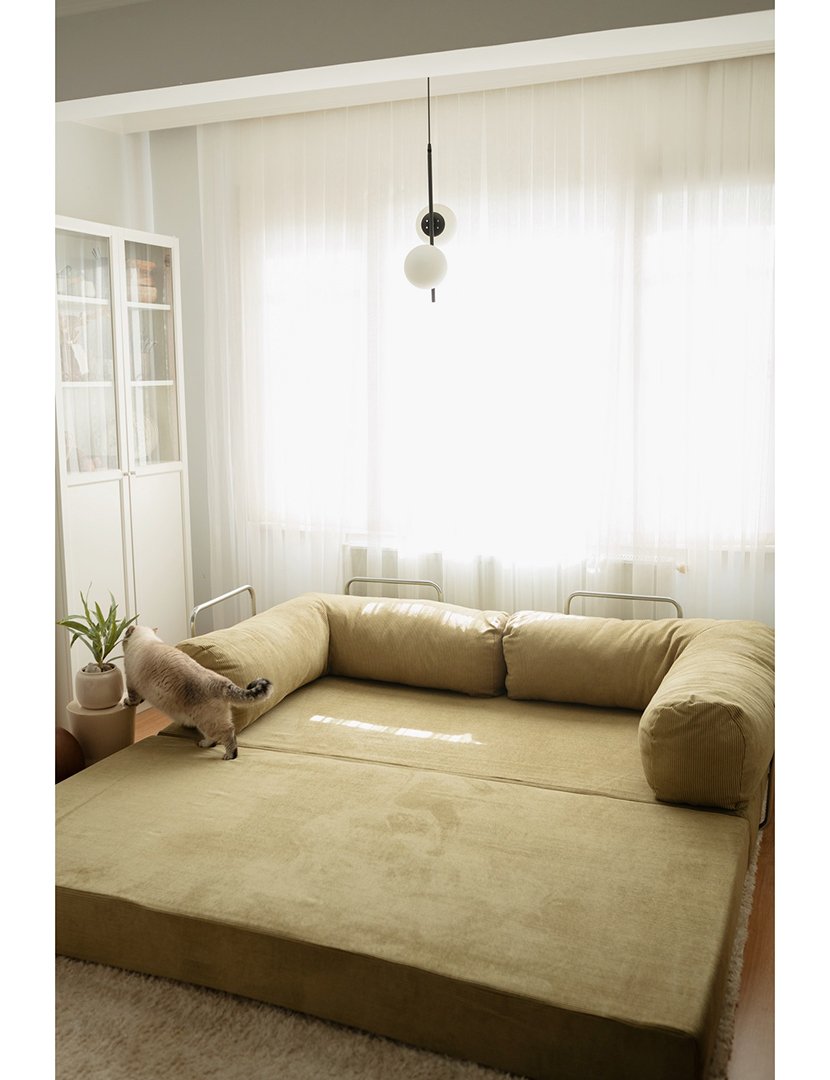 Sofá Cama 3L Nook Cáqui
