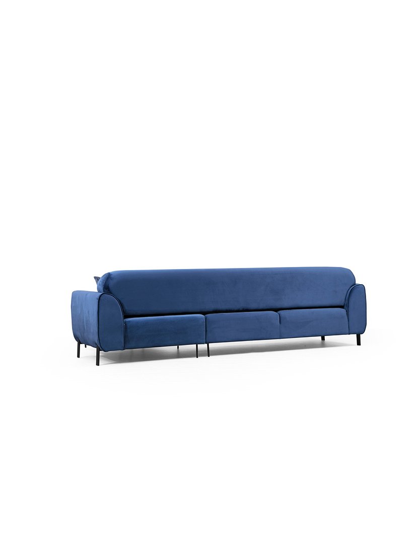 Sofá Cama Chaise Longue Direito Image Azul Marinho