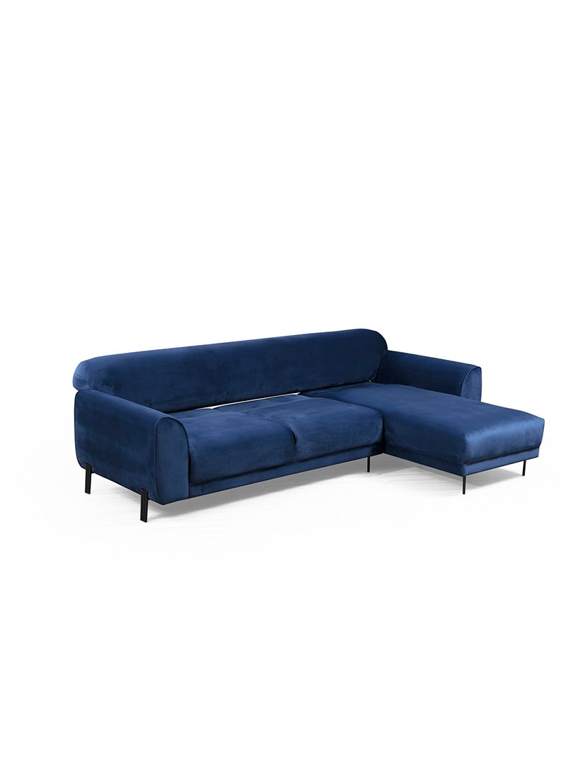Sofá Cama Chaise Longue Direito Image Azul Marinho