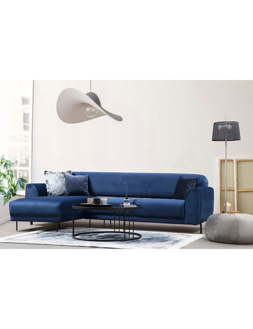 Sofá Cama Chaise Longue Esquerdo Image Azul Marinho