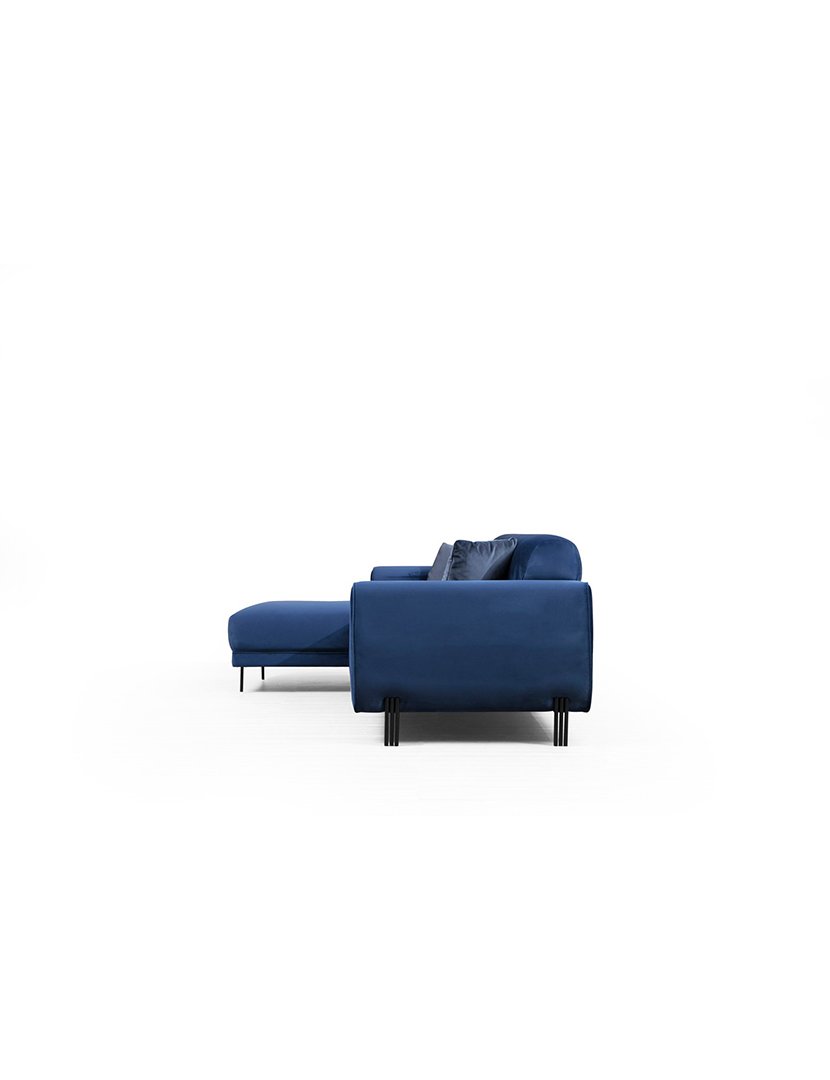 Sofá Cama Chaise Longue Esquerdo Image Azul Marinho