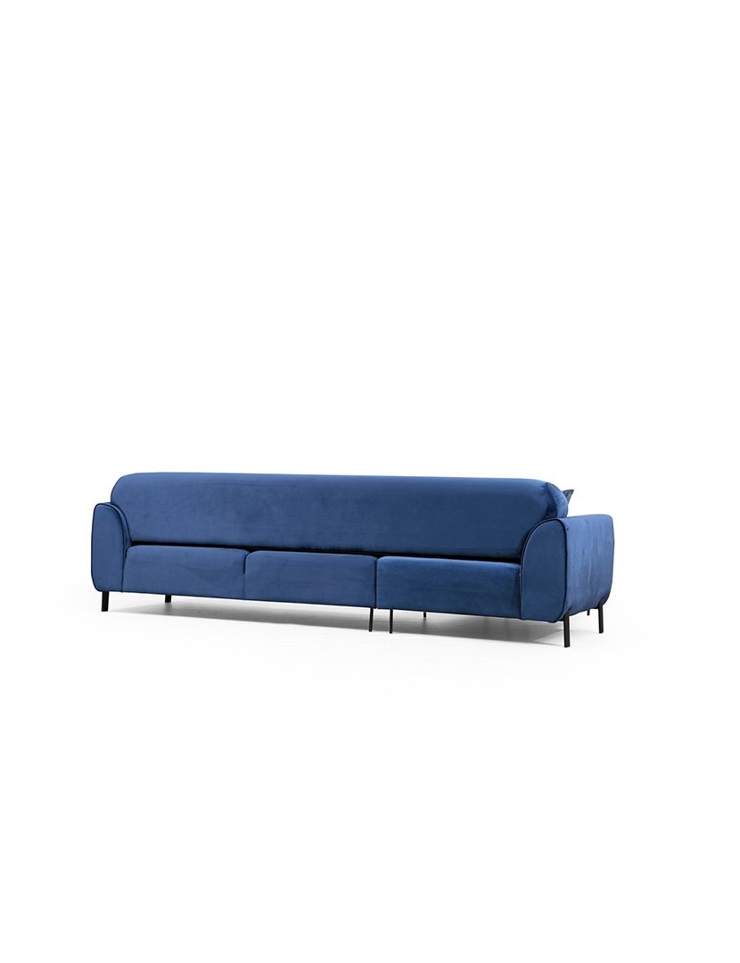 Sofá Cama Chaise Longue Esquerdo Image Azul Marinho