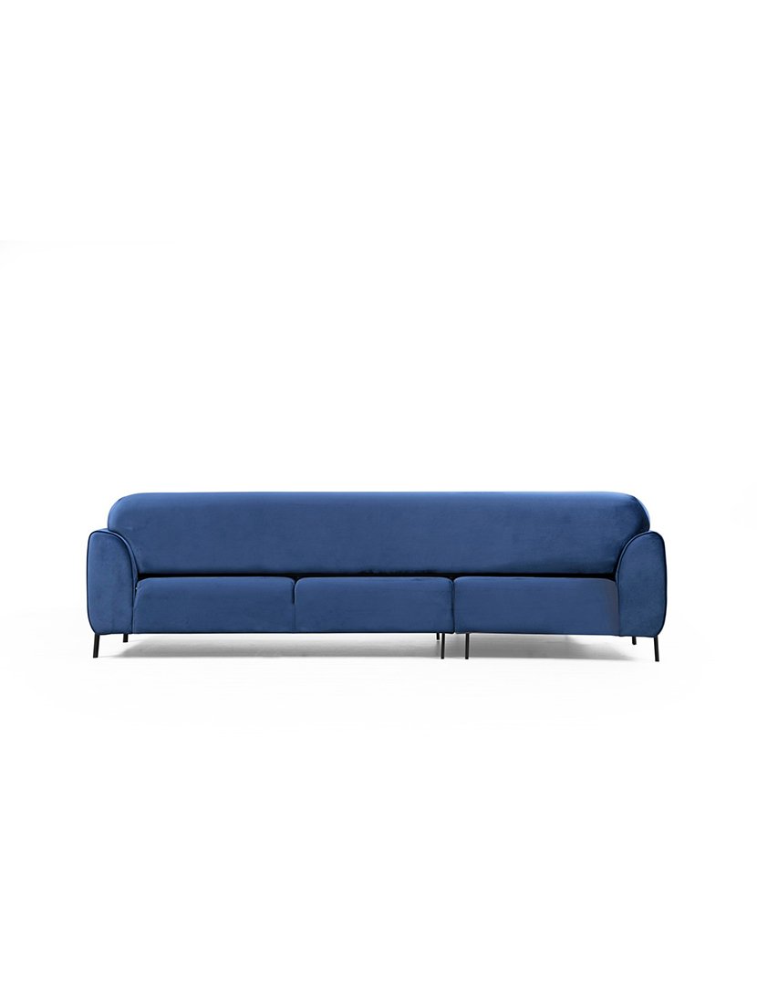 Sofá Cama Chaise Longue Esquerdo Image Azul Marinho