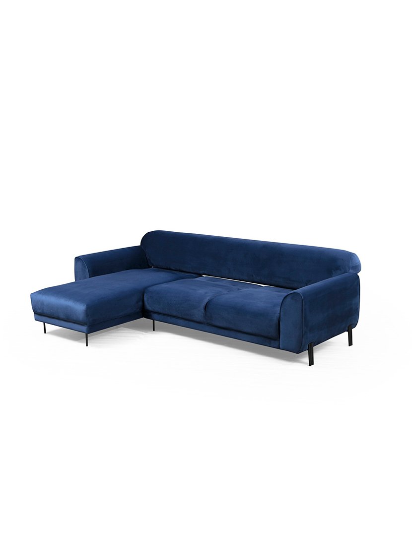 Sofá Cama Chaise Longue Esquerdo Image Azul Marinho