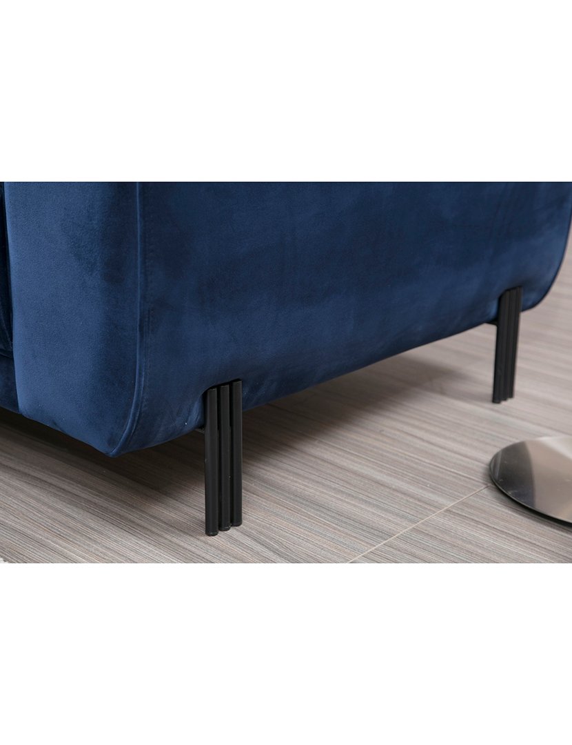 Sofá Cama Chaise Longue Esquerdo Image Azul Marinho