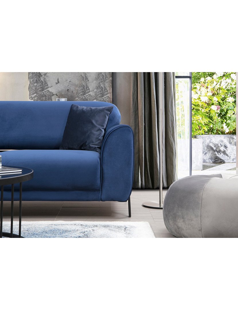 Sofá Cama Chaise Longue Esquerdo Image Azul Marinho