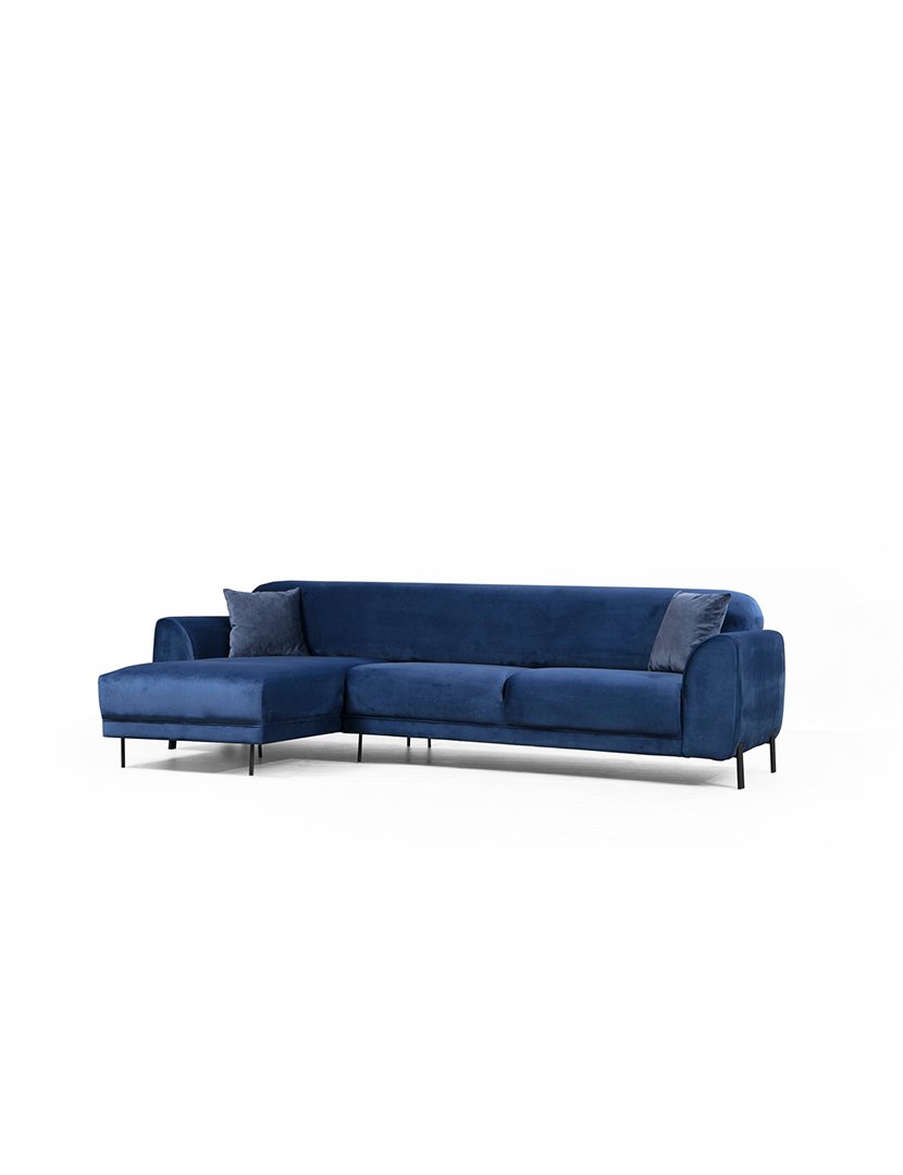 Sofá Cama Chaise Longue Esquerdo Image Azul Marinho
