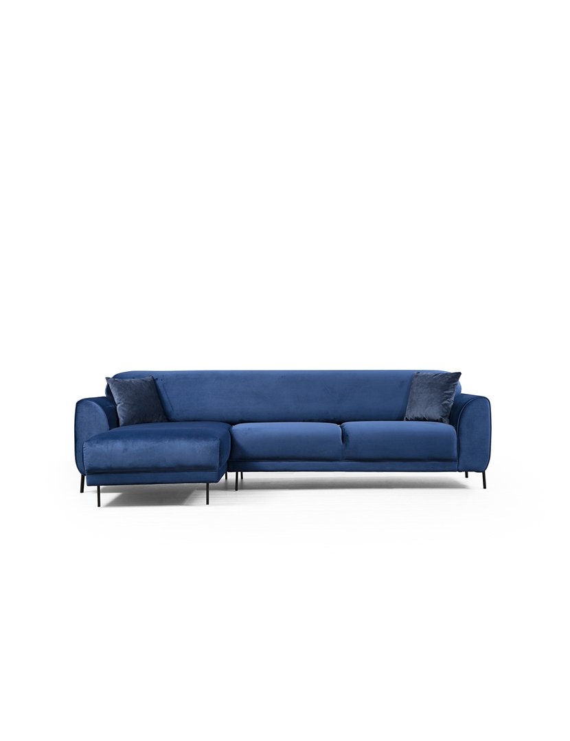 Sofá Cama Chaise Longue Esquerdo Image Azul Marinho