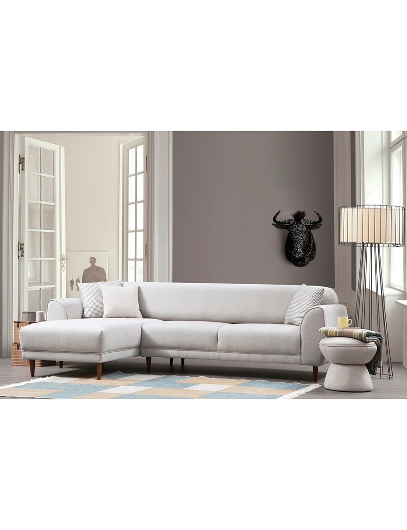 Sofá Cama Chaise Longue Esquerdo Image Bege