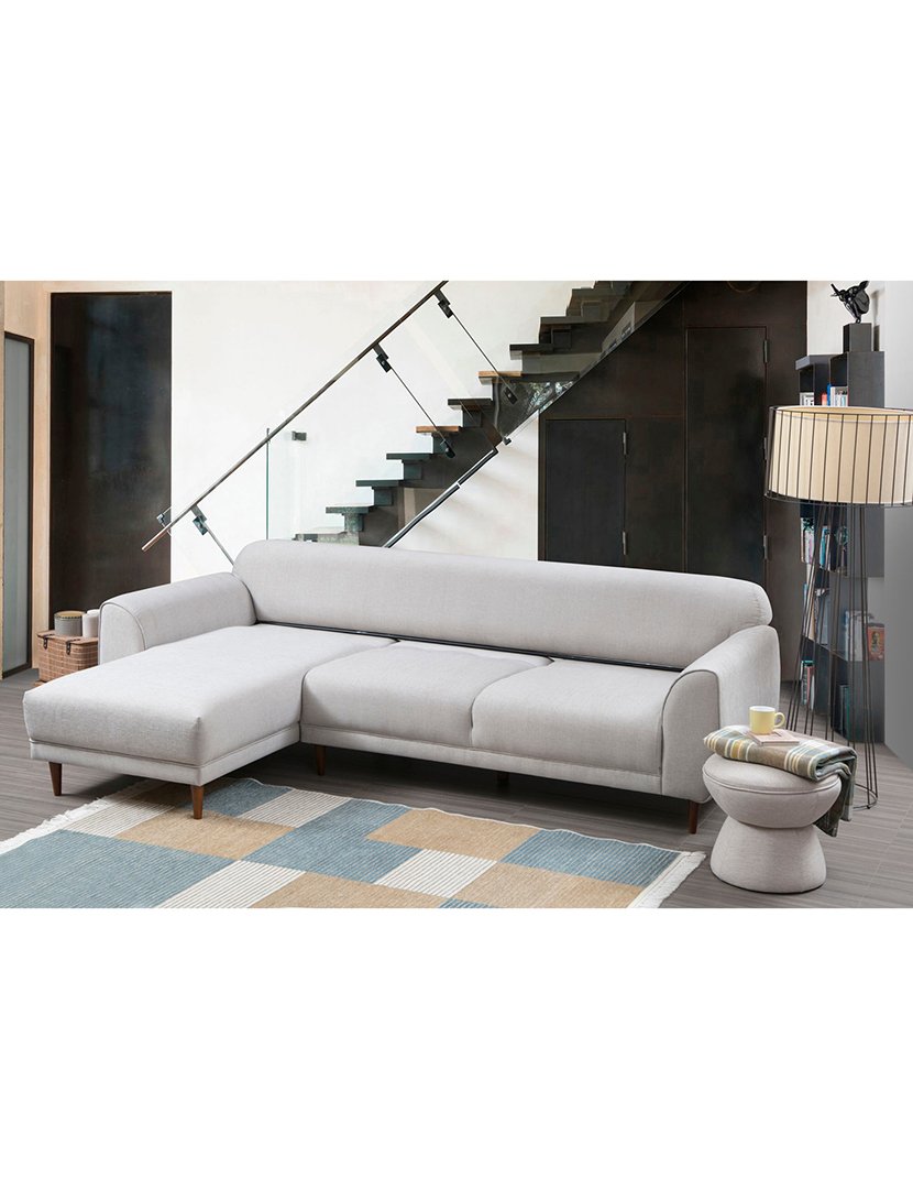 Sofá Cama Chaise Longue Esquerdo Image Bege