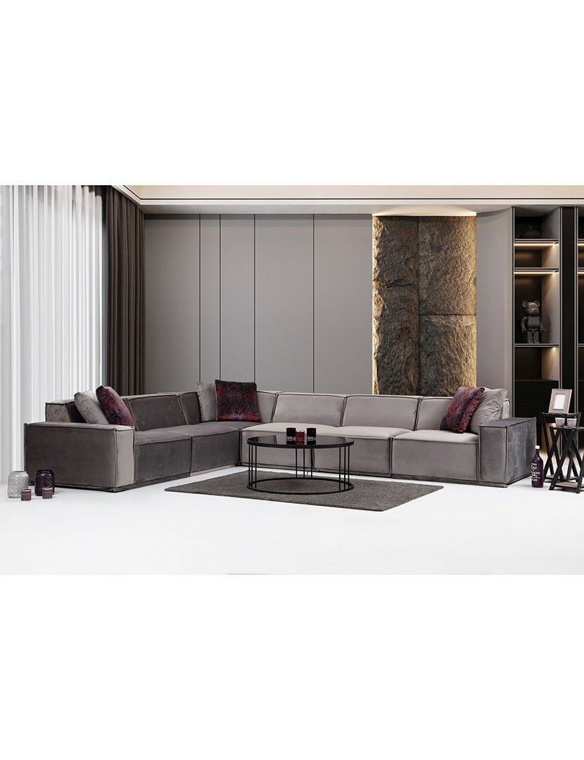 Sofá Canto Lego 1 Cinzento