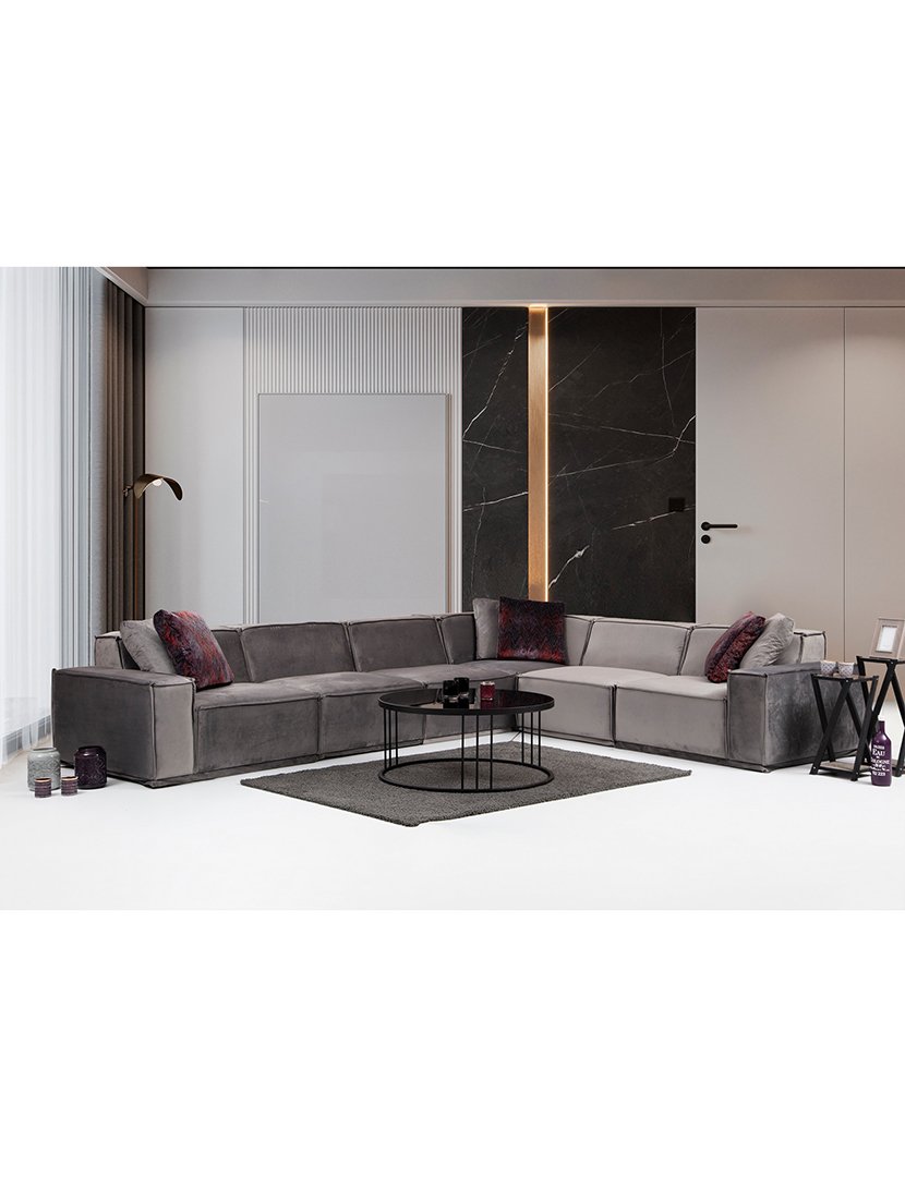 Sofá Canto Lego 2 Cinzento