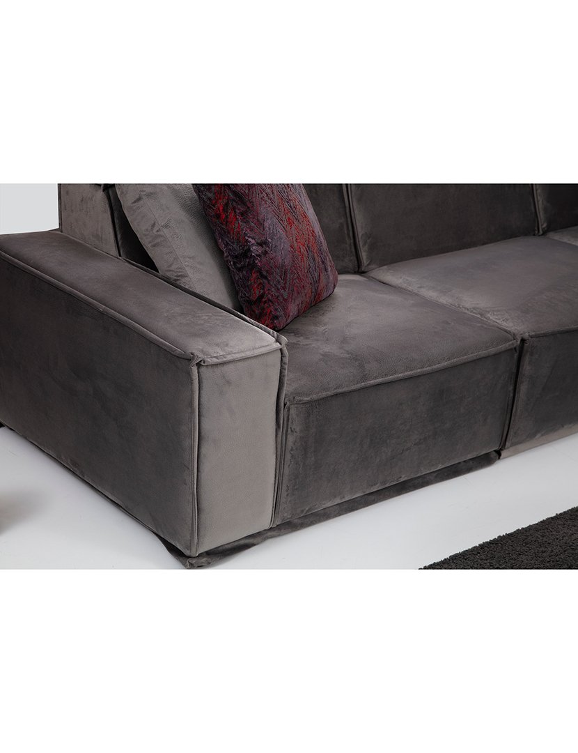 Sofá Canto Lego 2 Cinzento