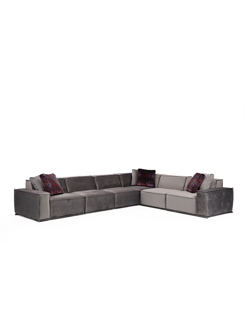 Sofá Canto Lego 2 Cinzento