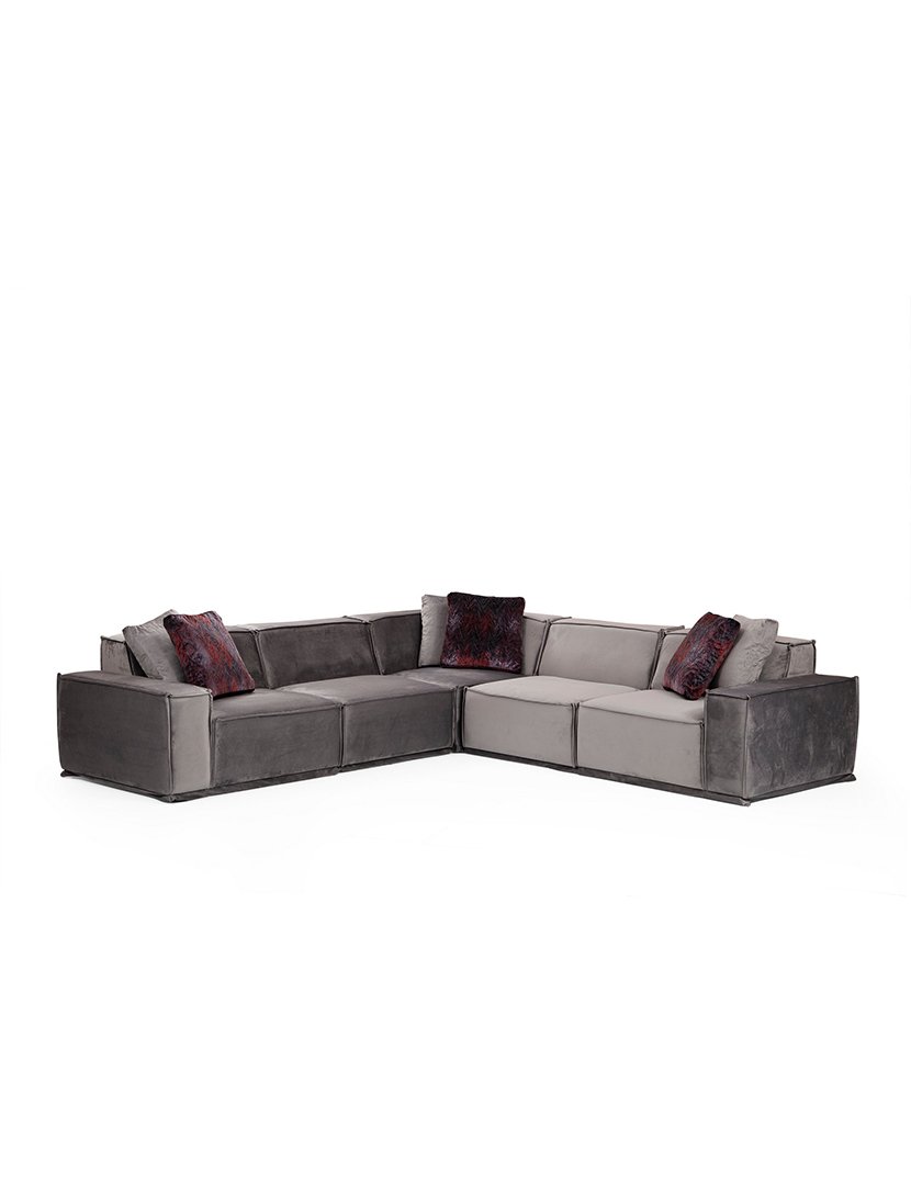 Sofá Canto Lego 3 Cinzento