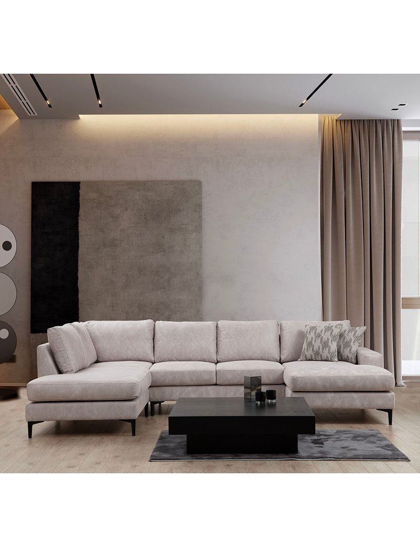 Sofá Canto Porto Bege