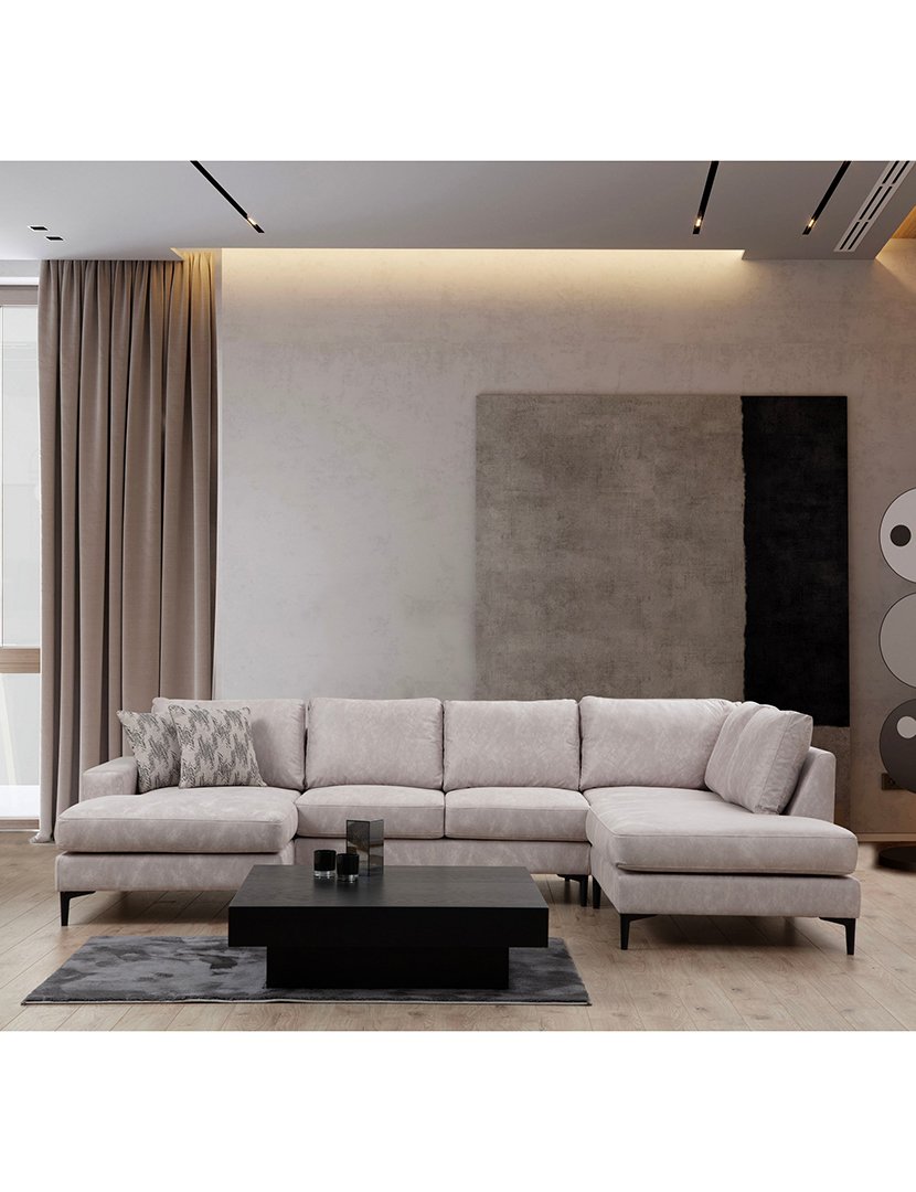 Sofá Canto Porto Bege