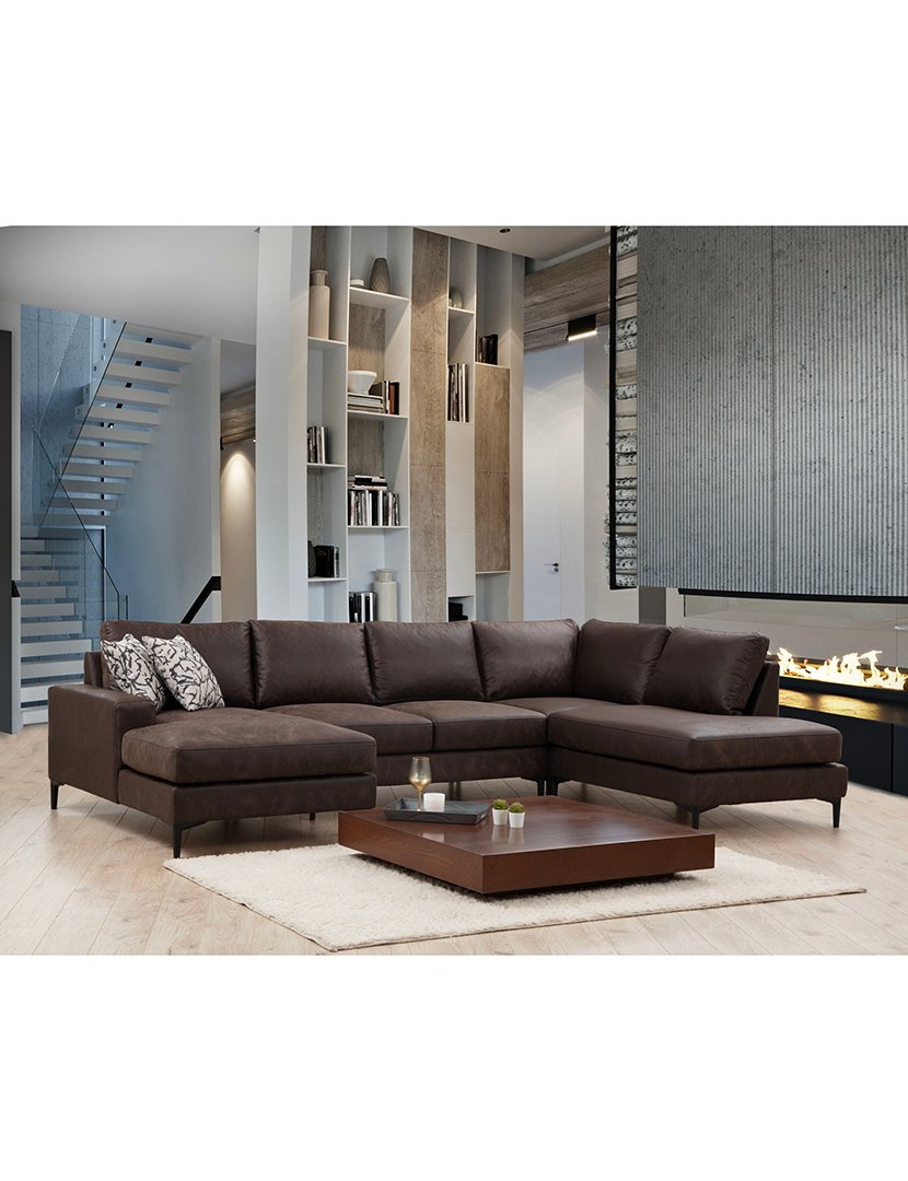 Sofá Canto Porto Castanho