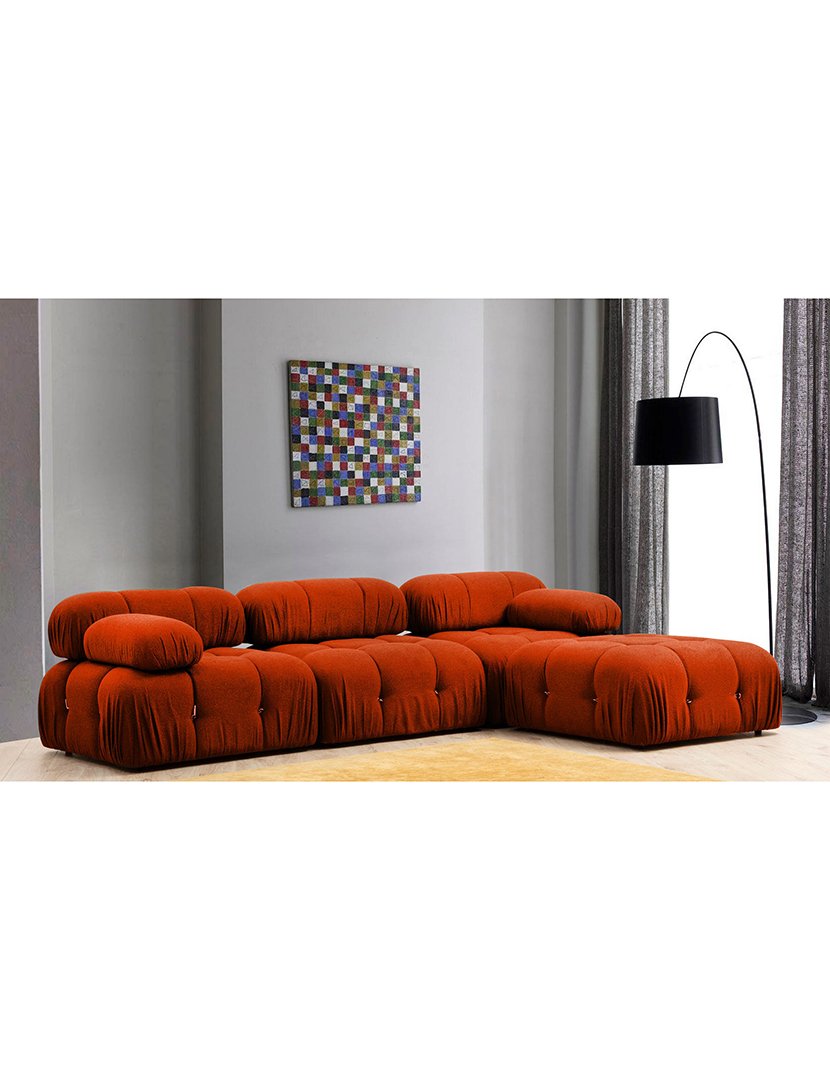 Sofá Modular Chaise Longue Bubble Terracota