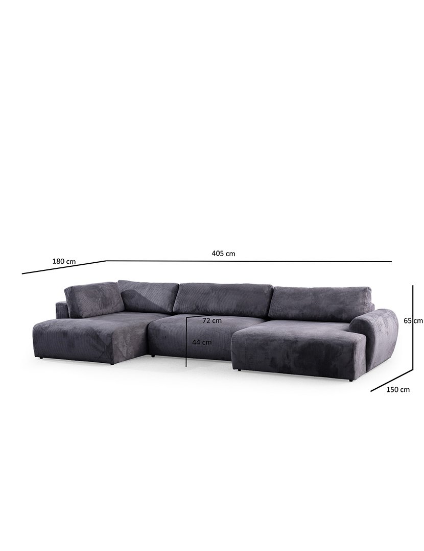 Sofá Canto Enjoy Antracite