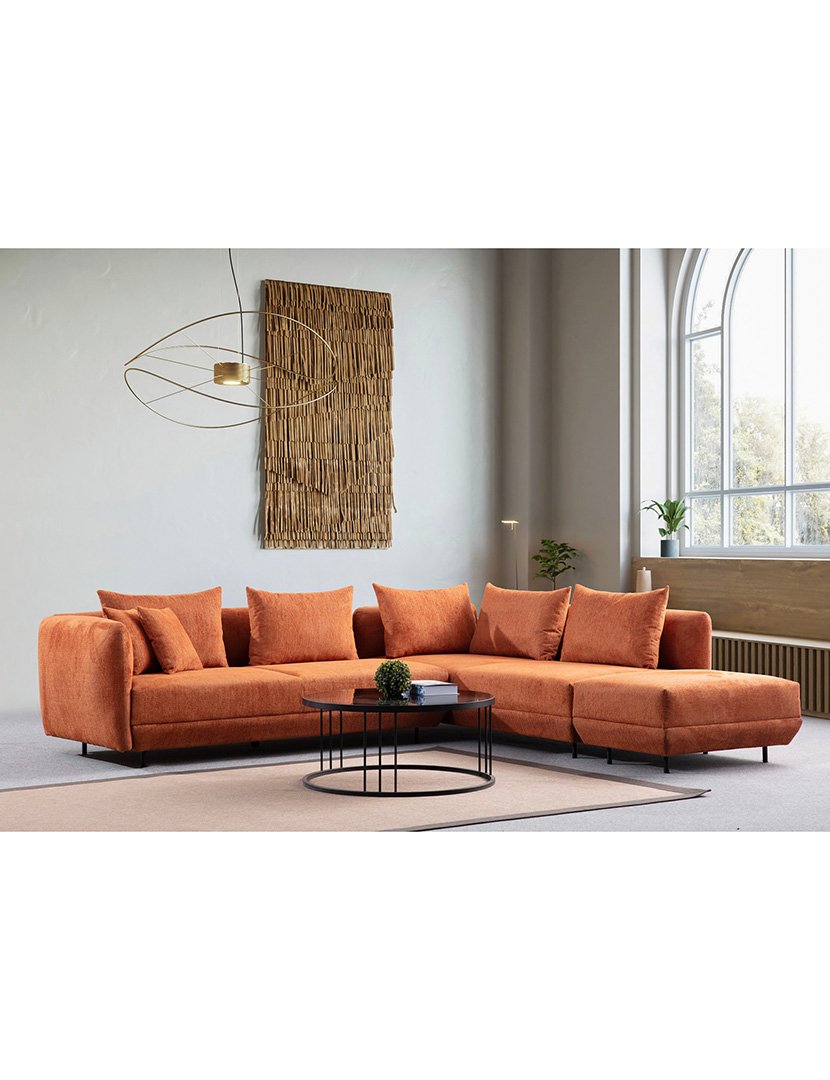 Sofá Canto Floransa Laranja
